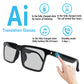 AI Translation Smart Glasses, photochromic lenses, support 160+ languages real-time translation, fashionable audio glasses.