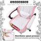Pink Ergonomic PU Leather Gaming Chair with Adjustable Armrests - ElectronAge