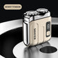 R-18 Mini Electric Smart Household Shaver Digital Display Dual Blade Rechargeable Shaver Powerful Beard Trimmer Tool