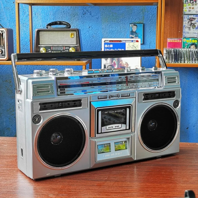 QIQIZHU Retro retro cassette player Bluetooth speaker - ElectronAge