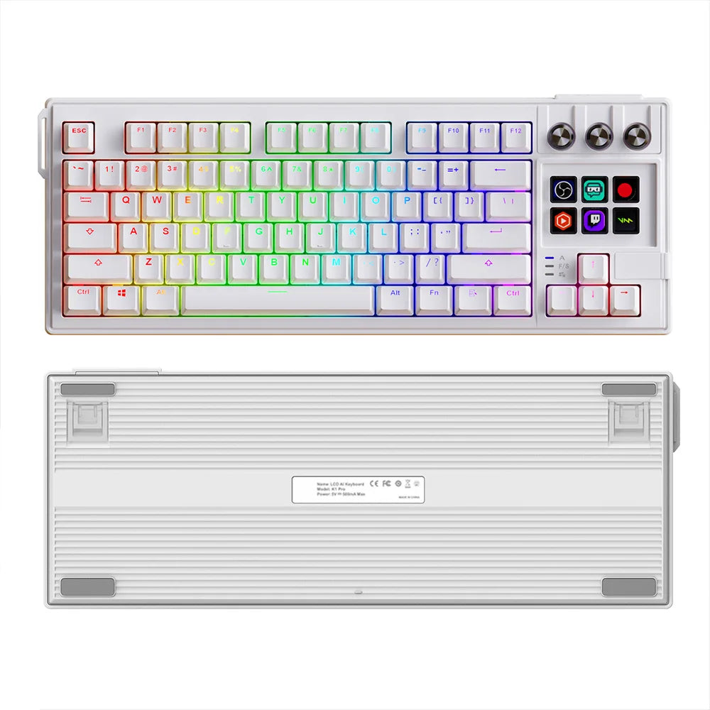 MRSVI K1 PRO Visual LCD AI Keyboard - ElectronAge