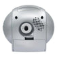 QHK059ALH Oval Non Ticking Bedroom Alarm Clock - ElectronAge