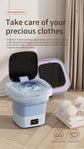 9L Foldable Washing Machine With LCD Display Spin Dryer Automatic Mini Underwear Sock Centrifuge Portable Mini Washing Machine