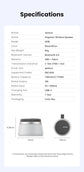 Vention Magnetic Portable Bluetooth Speaker IPX6 Waterproof Mini Shower Speaker Enhanced Bass TWS Stereo Outdoor Speaker Holder