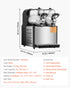 SucceBuy 3-36L Commercial Slushy Machine 1-3 Tanks Stainless Steel Margarita Smoothie Frozen Drink Maker for Party Restaurants - ElectronAge