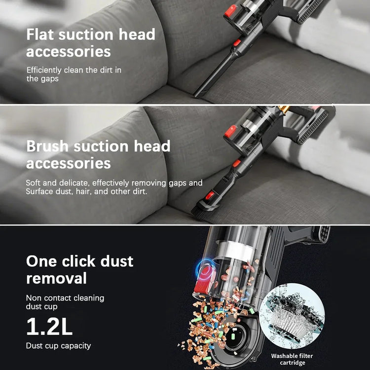 Blossom V18 Cordless Vacuum Cleaner 650W 55000PA – Powerful Brushless Motor, Handheld Home Vacuum - ElectronAge