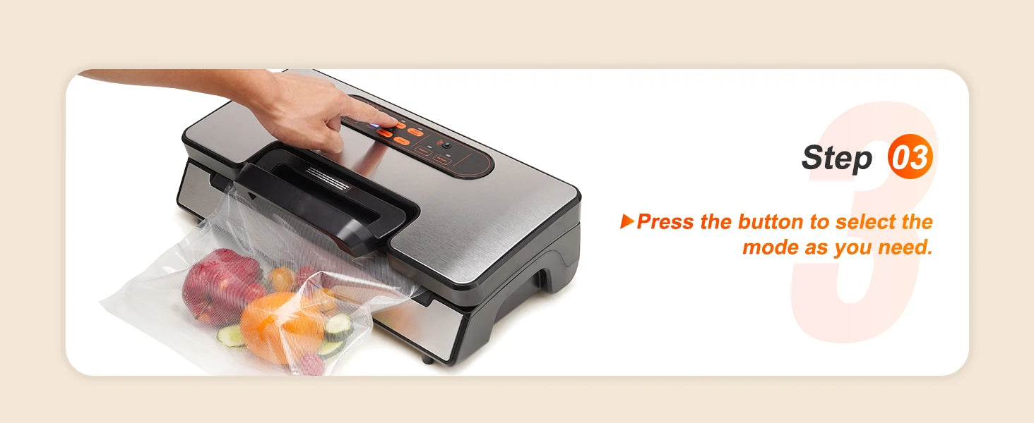 SucceBuy 90Kpa 130W Vacuum Sealer Food Packaging Machine with Free 10pcs Vacuum bags for Household Kitchen Vacuum Food Sealing - ElectronAge