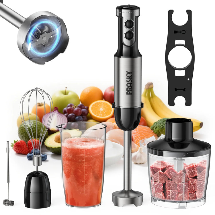 PRASKY 5-in-1 Handheld Immersion Blender - ElectronAge