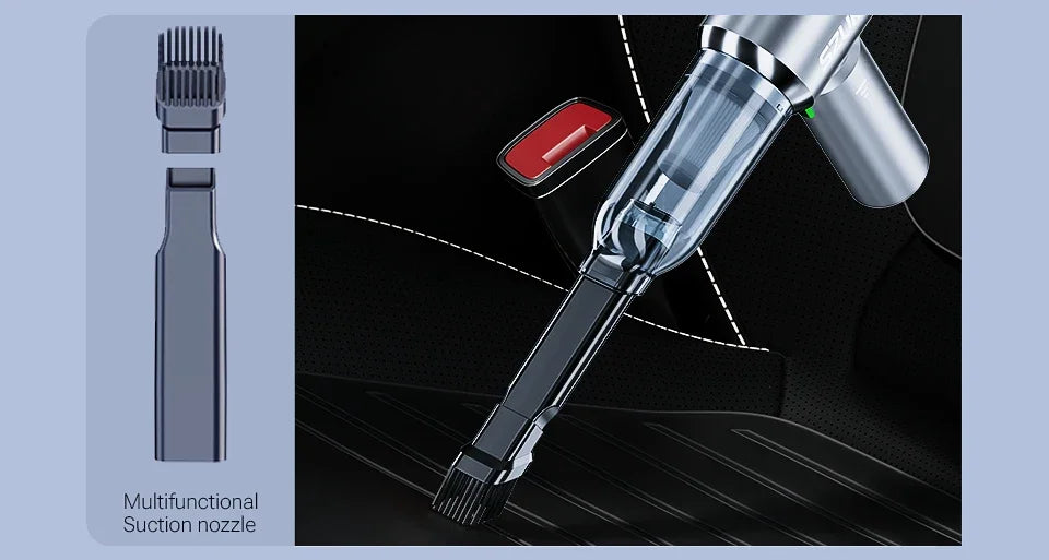 Youpin Car Vacuum Cleaner Strong Suction Cordless Wireless Cleaner Portable HandHeld Vacuum Cleaner Cleaning Machine New - ElectronAge