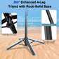Auto Face Tracking Selfie Stick Tripod with Light, 360° Rotation for iPhone, Remote Control for Vlog Live Stream