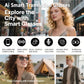 AI smart translation glasses, supporting real-time app translation in 164 languages, photochromic lenses, and flat gray lenses.