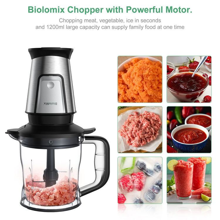BioloMix 700W 3-in-1 Multifunctional Portable Food Processor - ElectronAge