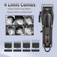 Professional Cordless Hair Clipper for Men Electric Barber Clipper & Trimmer Rechargeable Men&