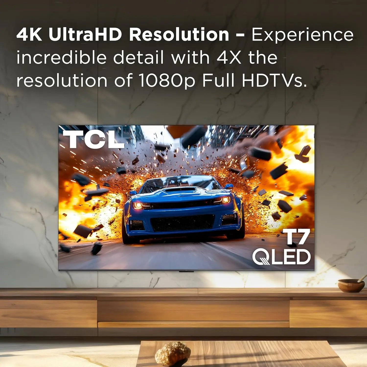 XMSJ 75 Inch 4K QLED HDR Smart TV - ElectronAge