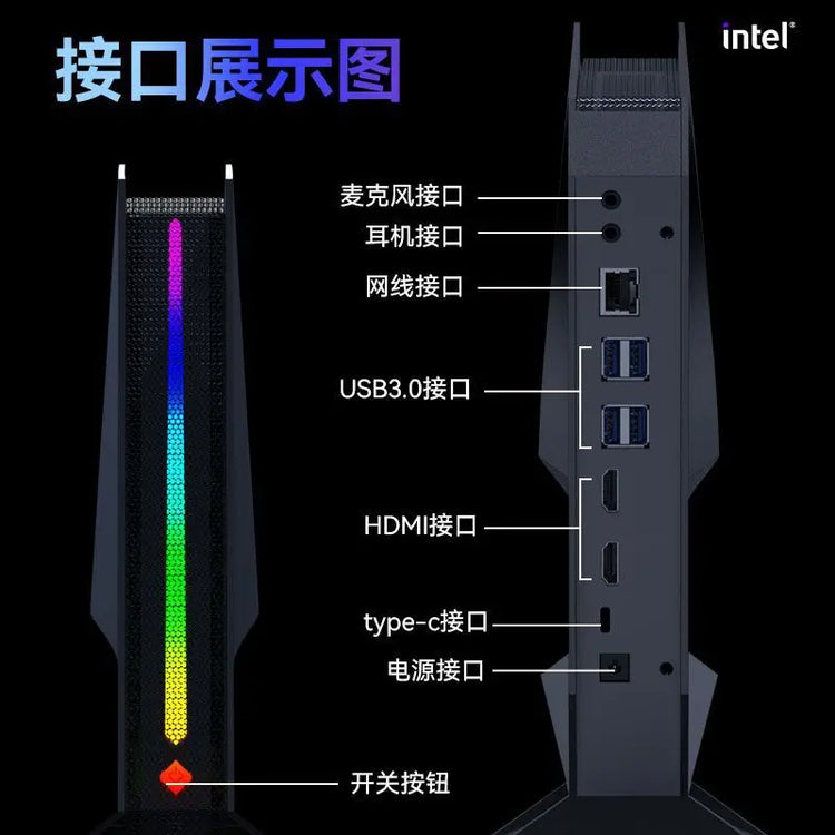 Gaming Pc I9 12900H RTX4060 64GB DDR4 2TB NVME SSD Mini Pc Gamer - ElectronAge