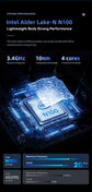 2025 New 11inch facial recognition 16GB Intel Processor N100 Win 11 Laptops Computer Touchscreen Business Notebook PC Computer