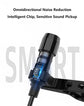 1.5m Mini Portable Lavalier Microphone Condenser Clip-on Lapel Mic Wired USB 3.5mm Type C Microphone For Laptop PC DSLR Camera