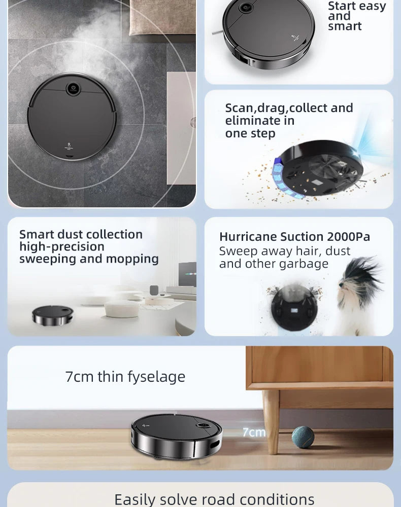 Donirt 5-In-1 Intelligent Sweeping Robot - ElectronAge