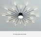 AuroraRealm Creative Fan Shaped LED Ceiling Lamp