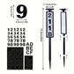 1 pc Solar Light Powered House Number, Address Sign With Lighting, Pole Mount, Smart Light Control 400mah