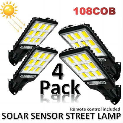 4pcs high-brightness floodlight, 108 lamp beads COB chip, IP44 waterproof, home commercial multi-scene lighting