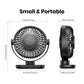 TOPK Mini Portable fan Standing fans for Room Camping,Rechargeable Electric USB Personal Fan Desk Table Stand Fan Table for Home