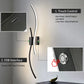 Black White Rechargeable LED Wall Light USB Type-C Battery Operated Wireless Wall Lamp 60/80cm Touch Switch Dimmable Wall Lights