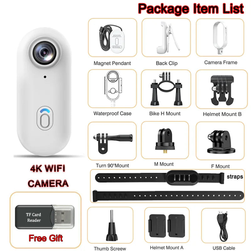4K Mini Magnetic Action Camera - ElectronAge