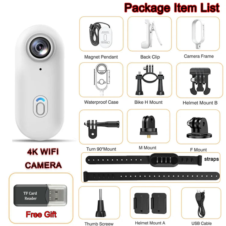 4K Mini Magnetic Action Camera - ElectronAge