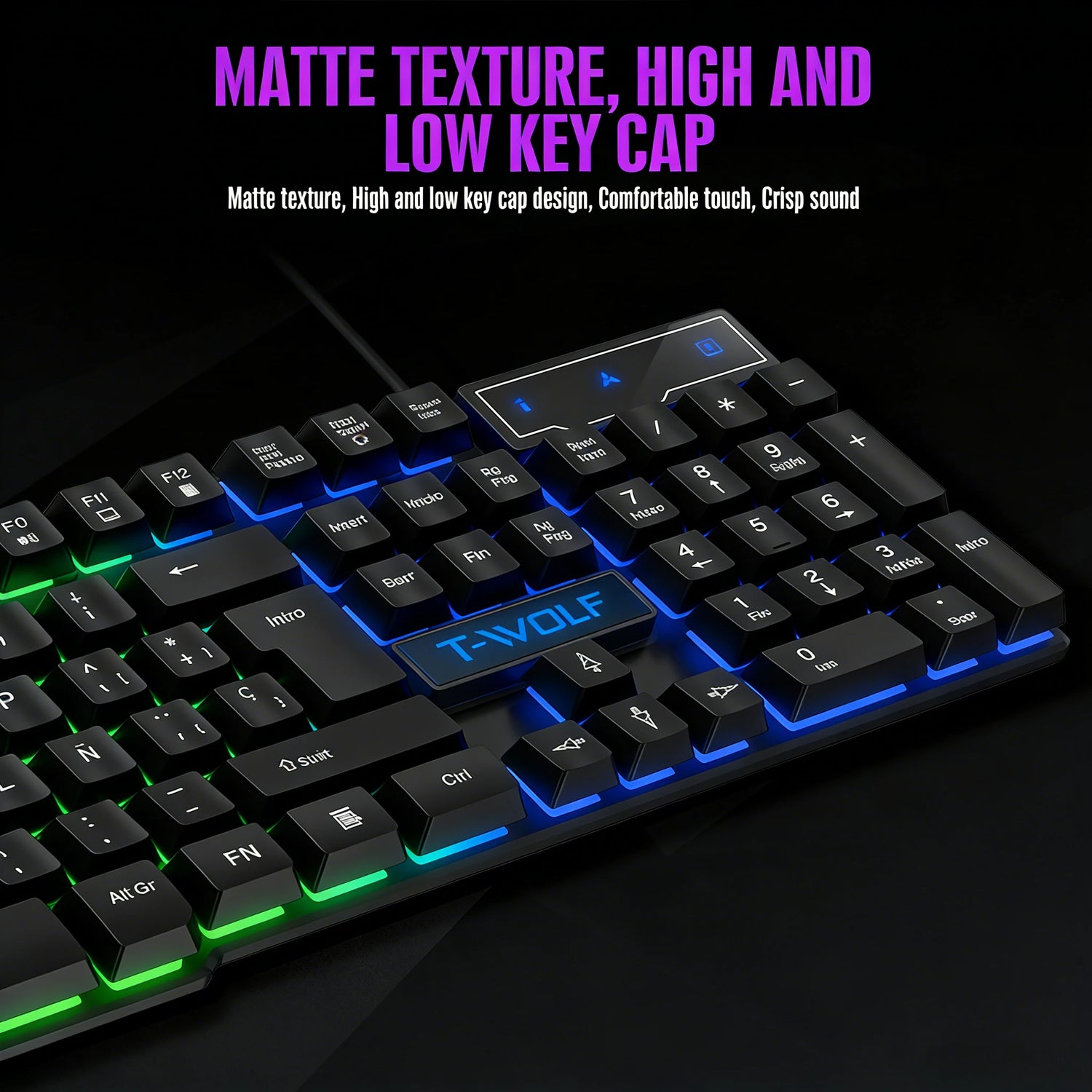 FUYUMY Mechanical feel Gaming Keyboard - ElectronAge