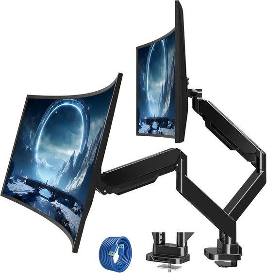 Dual Monitor Desk Mount for 39" Ultrawide Screens