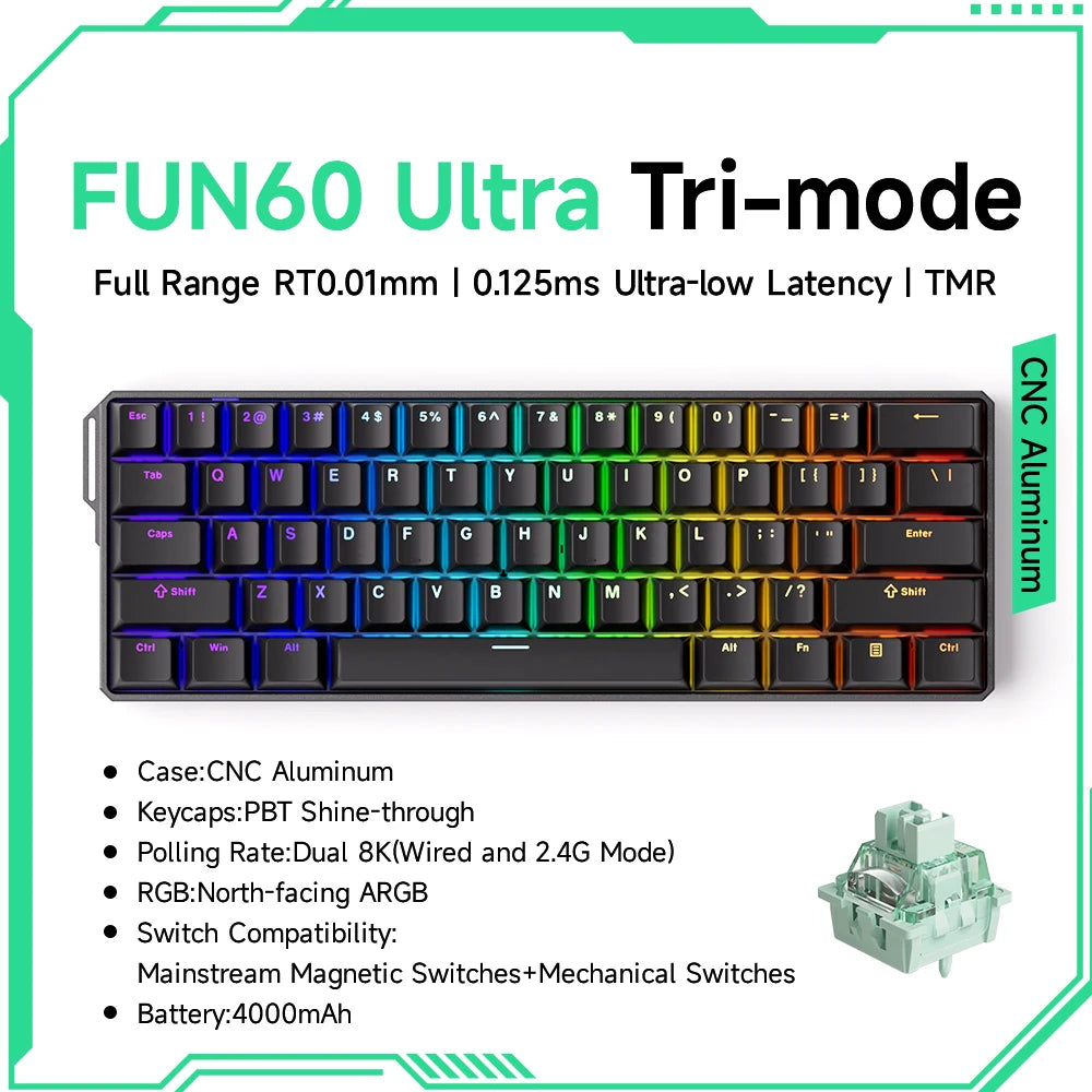 Akko MonsGeek FUN60 Mechanical Keyboard - ElectronAge