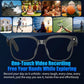 AI Smart Video Glasses, equipped with an 8-megapixel camera, supporting 4K HD video recording, wireless calling and music
