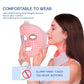 Silicone LED Facial Mask 7 Colors Photon Beauty Face Neck Care Mask Skin Whitening Skin Rejuvenation mascara faciales led