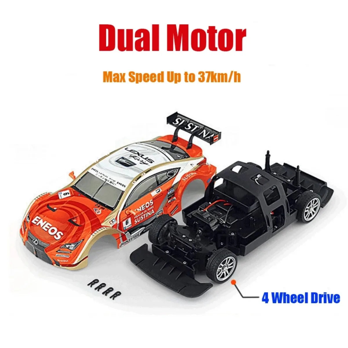 RC Car GTR 2.4G Drift Racing Car 4WD Off-Road - ElectronAge