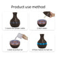 2-piece humidifier diffuser with remote ultra quiet aromatherapy, 7-color night light, and 4 bottles of essential oils