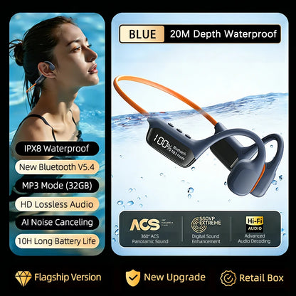 VAORLO Bone Conduction Headphones - ElectronAge