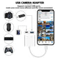 2-in-1 Lightning Type C OTG AdapterFor iPhone16 15 14 13 ProMax ipad To USB Cable 3.0 Converter For MouseKeyboardCameraCardReade