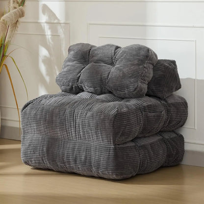 3-in-1 34" Folding Sofa Bed with Pillow Boneless Matress with Back Support Comfy Portable Convertible Sleeper Chair Floor Sofa