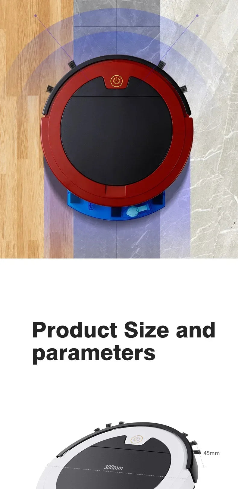 Intelligent Sweeping Robot Large Water Tank - ElectronAge