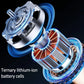 30000mAh Portable Waist Fan Strong Daul Airflow 7Speeds 11000RPM Rechargeable Clip on Fan for Outdoor Camping Fishing Max 32H