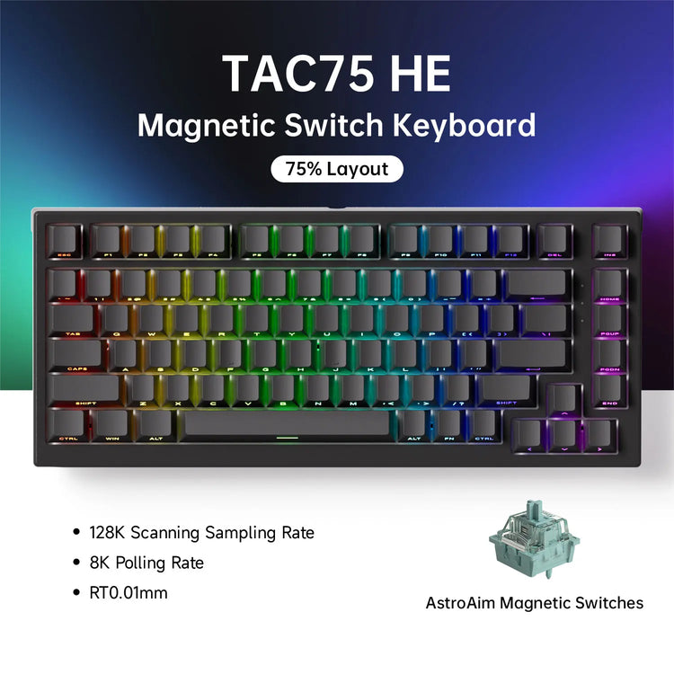 AKKO TAC75 HE Magnetic Switch Keyboard - ElectronAge