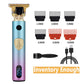 T9 Original Professional Hair Trimmer for Men - Colorful Smooth Feel Body, LED, Sharp Blade, Portable Clipper