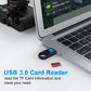 SD Card Reader High Speed USB 3.0 Memory Card Reader Adapter for PC/Laptop/Smart Phone/Driving Recorder