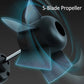 30000mAh Portable Waist Fan Strong Daul Airflow 7Speeds 11000RPM Rechargeable Clip on Fan for Outdoor Camping Fishing Max 32H