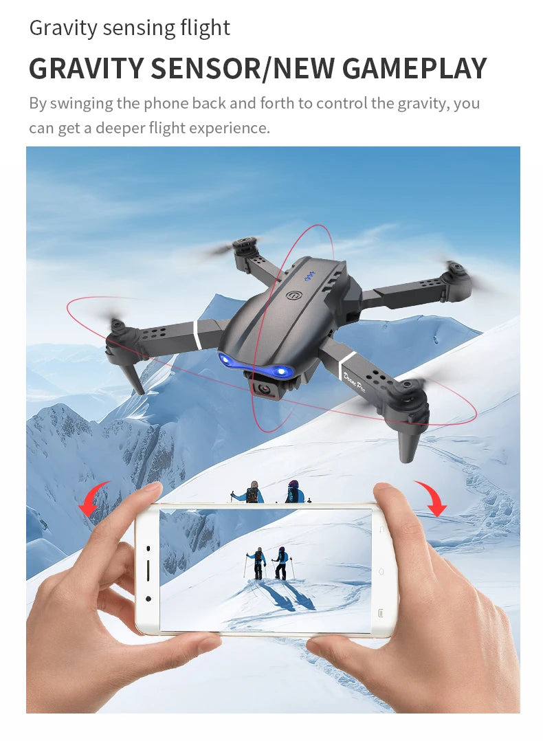 E99 PRO Drone with Flash Professional HD Dual Camera - ElectronAge