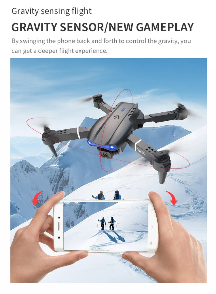 E99 PRO Drone with Flash Professional HD Dual Camera - ElectronAge