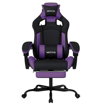 WOTSTA Metal Gaming Chair with Footrest - ElectronAge