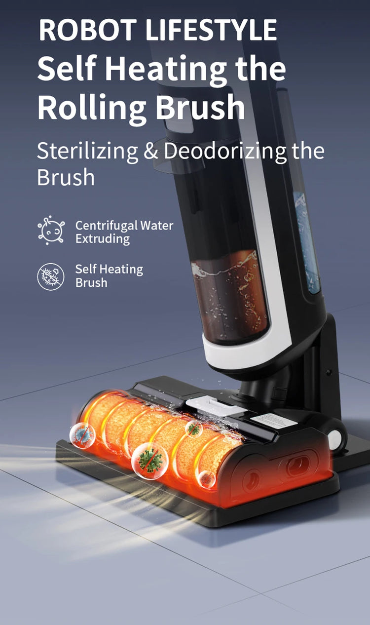 Cordless Handheld Vacuum Cleaner Wet Dry Cleaning Robot - ElectronAge