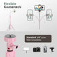88 Extendable Phone Tripod Selfie Stick with Wireless Remote and Phone Holder Pink for Photography and Video Recording
